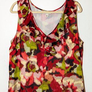 Sleeveless floral top